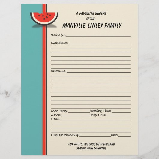 Watermelon Slice Custom Recia Seite (Vorderseite)