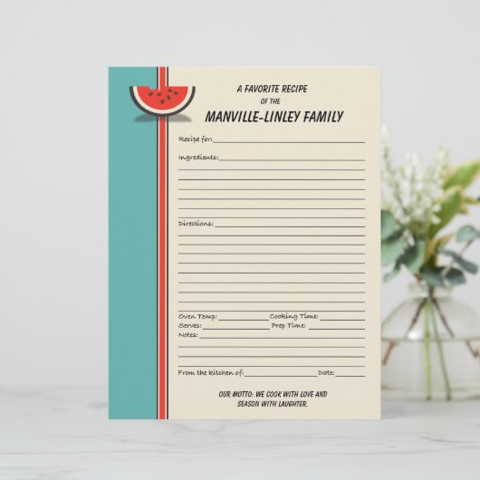 Watermelon Slice Custom Recia Seite (Stehend Vorderseite)