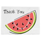 Watermelon Slice Danke Große Geschenktüte (Rückseite)
