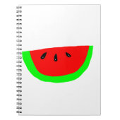 Watermelon Slice Design Notizblock (Vorderseite)