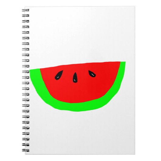Watermelon Slice Design Notizblock (Vorderseite)