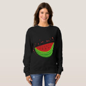 Watermelon Slice Frucht Sweatshirt (Vorne ganz)