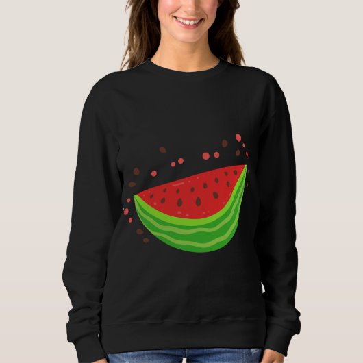 Watermelon Slice Frucht Sweatshirt (Vorderseite)