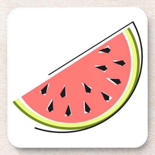 Watermelon Slice Getränkeuntersetzer (Vorderseite)