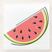 Watermelon Slice Glasuntersetzer (Vorderseite)
