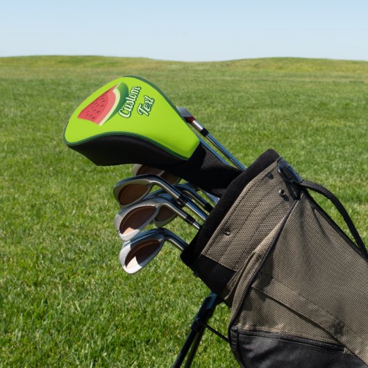 Watermelon Slice Golf Headcover (In SItu)
