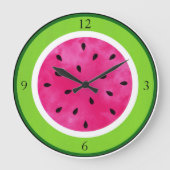 Watermelon Slice Große Wanduhr (Vorderseite)