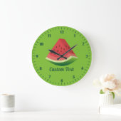 Watermelon Slice Große Wanduhr (Zuhause)