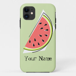 Watermelon Slice grün "Name" iPhone Gehäuse Case-Mate iPhone Hülle