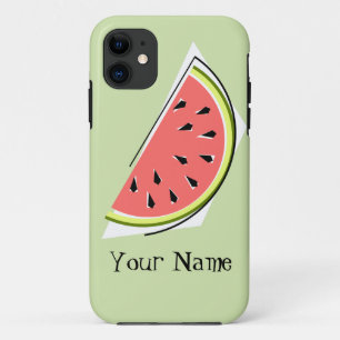 Watermelon Slice grün "Name" iPhone Gehäuse Case-Mate iPhone Hülle