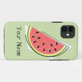 Watermelon Slice grün "Name" iPhone Gehäuse Case-Mate iPhone Hülle (Rückseite (Horizontal))