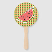Watermelon Slice Karo Fächer (Rückseite)
