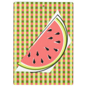 Watermelon Slice Karo Klemmbrett (Rückseite)