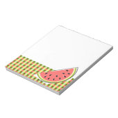 Watermelon Slice Karo Notizblock (Rotiert)