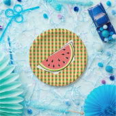 Watermelon Slice Karo Papier Teller (Party)