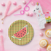 Watermelon Slice Karo Papier Teller (Party)