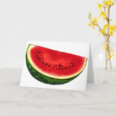 Watermelon Slice Karte (Gelbe Blume)