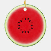 Watermelon Slice Keramik Ornament (Hinten)