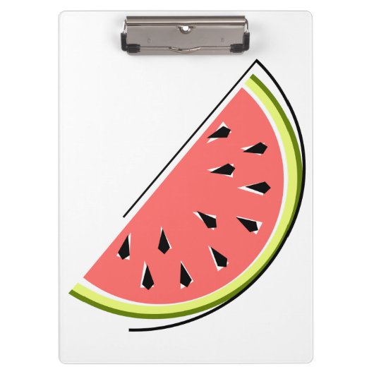 Watermelon Slice Klemmbrett (Vorderseite)