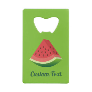 Watermelon Slice Kreditkarte Flasche Öffnung Geldbeutel Flaschenöffner