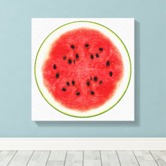 Watermelon Slice Leinwanddruck (Insitu (Holzboden))