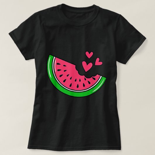 Watermelon Slice Melon Lovers Im Fünfspänner über  T-Shirt (Design vorne)