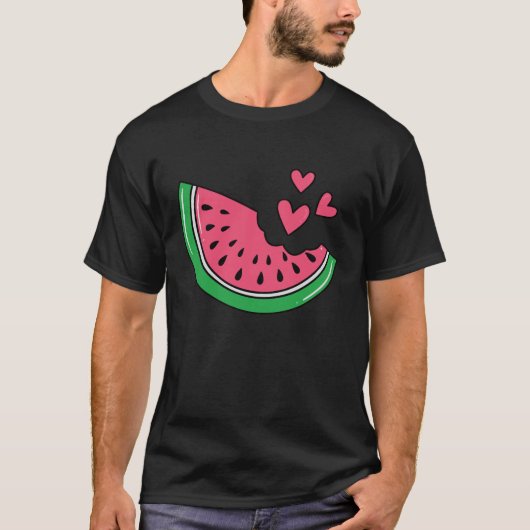 Watermelon Slice Melon Sommerferien Saison T-Shirt (Vorderseite)