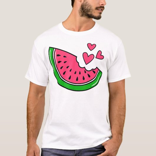 Watermelon Slice Melon Sommerferien Saison T-Shirt (Vorderseite)