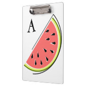 Watermelon Slice Monogram Klemmbrett (Links)