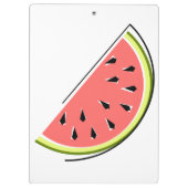 Watermelon Slice Monogram Klemmbrett (Rückseite)