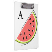 Watermelon Slice Monogram Klemmbrett (Rechts)
