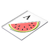 Watermelon Slice Monogram Notizblock (Linke Seite)