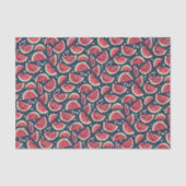 Watermelon Slice Muster auf Blue Decoupage Seidenpapier (Vorderseite)