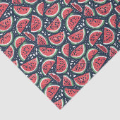 Watermelon Slice Muster auf Blue Decoupage Seidenpapier (Ausschnitt)