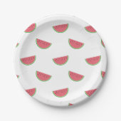 Watermelon Slice Muster Sommer Party Papier Teller (Vorderseite)
