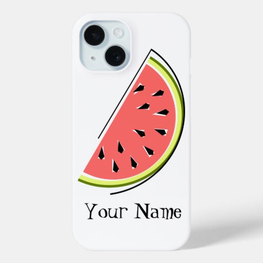 Watermelon Slice 'Name' iPhone Gehäuse Case-Mate iPhone Hülle (Rückseite)