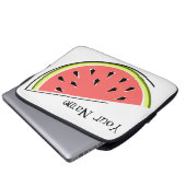 Watermelon Slice Name Notebook-Hülle Laptopschutzhülle (Vorne Knopf)