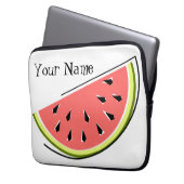 Watermelon Slice Name Notebook-Hülle Laptopschutzhülle (Vorderseite Links)