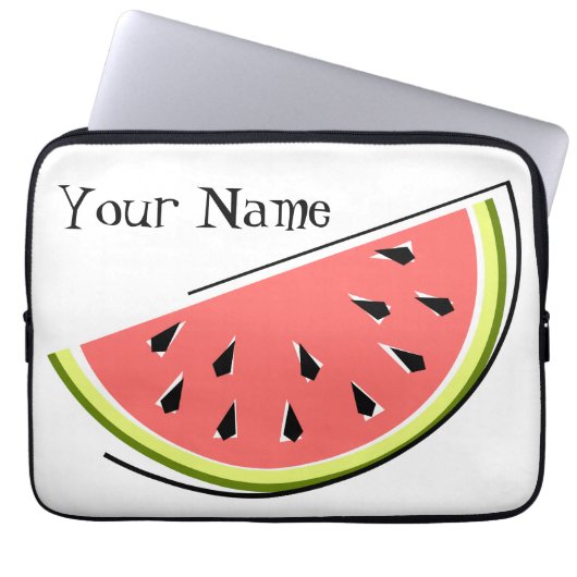 Watermelon Slice Name Notebook-Hülle Laptopschutzhülle (Vorderseite)
