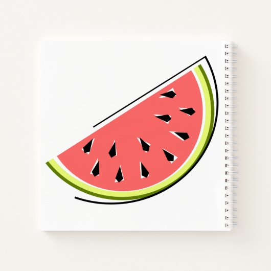Watermelon Slice Notizblock (Rückseite)