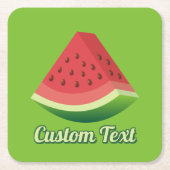 Watermelon Slice Paper Untersetzer (Vorderseite)