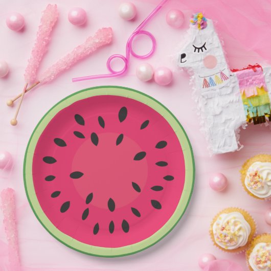 Watermelon Slice Pappteller (Party)