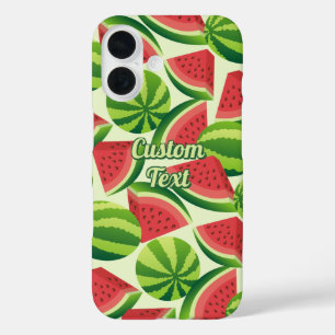 Watermelon Slice Pattern iPhone 16 Hülle
