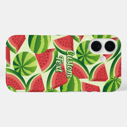 Watermelon Slice Pattern Case-Mate iPhone Hülle (Rückseite (Horizontal))