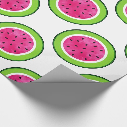 Watermelon Slice Pattern Geschenkpapier (Ecke)