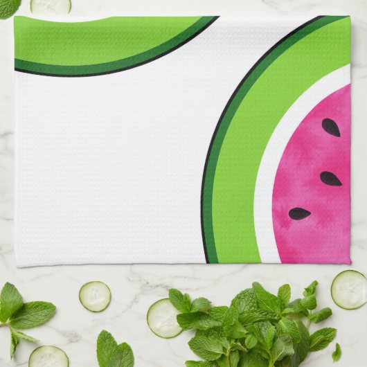 Watermelon Slice Pattern Geschirrtuch (Gefaltet)