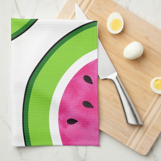 Watermelon Slice Pattern Geschirrtuch (Viertel Falte)