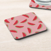 Watermelon Slice Pattern Getränkeuntersetzer (Linke Seite)