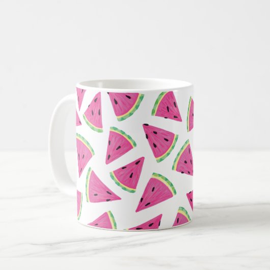 Watermelon Slice Pattern Kaffeetasse (Vorderseite Links)