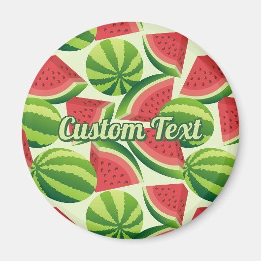 Watermelon Slice Pattern Magnet (Vorne)